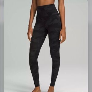 Lululemon align Black Camouflage Leggings 28"